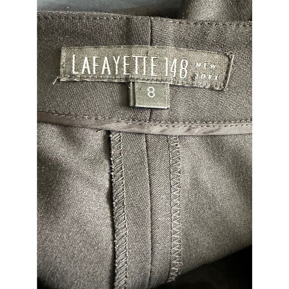 Lafayette 148 NY Women's Bermuda Suit Shorts Black 8 Stretch Career Separates - Picture 3 of 5